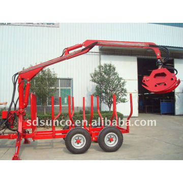 SUNCO log loader trailer with grapple with CE